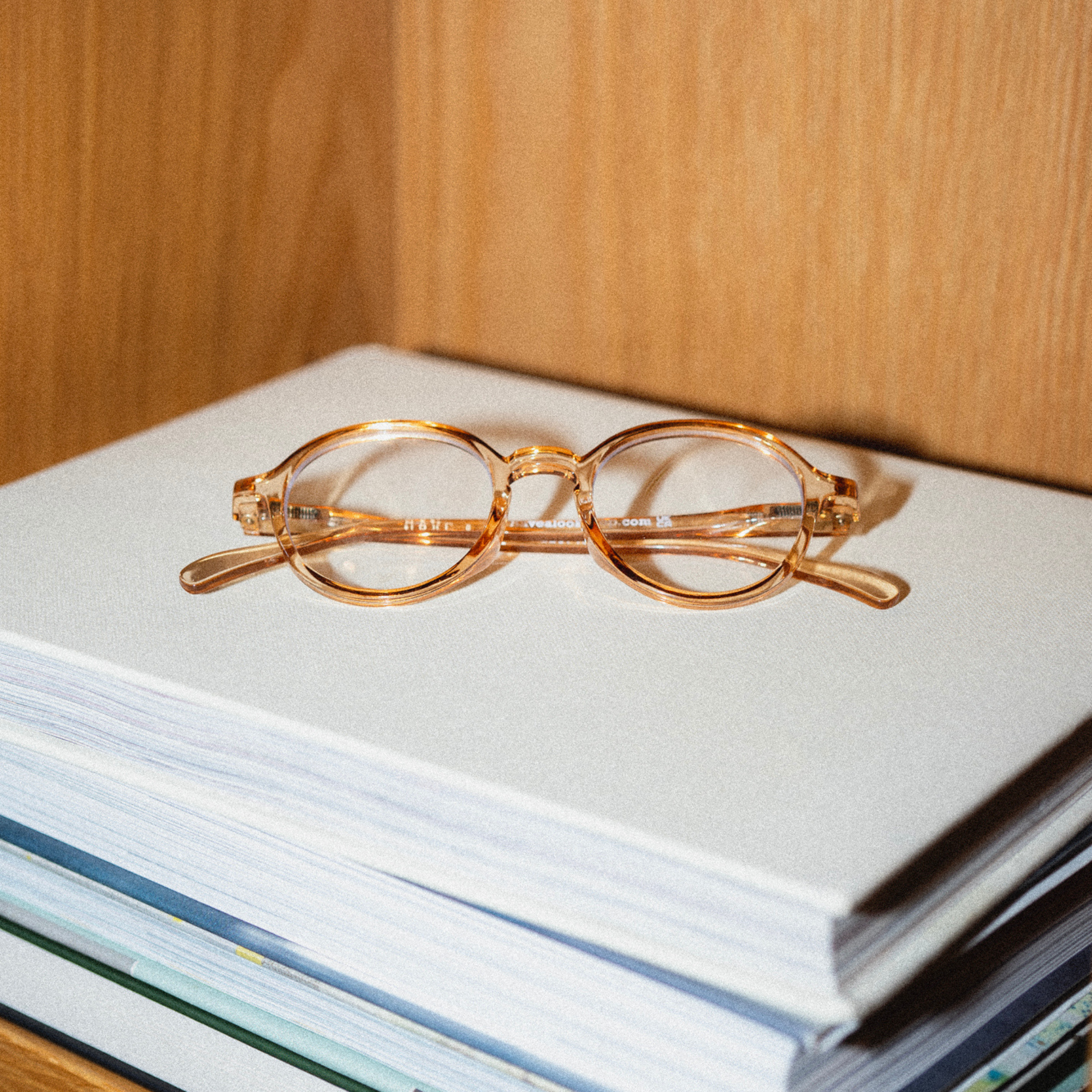 Lesebrillen Circle Slim - amber