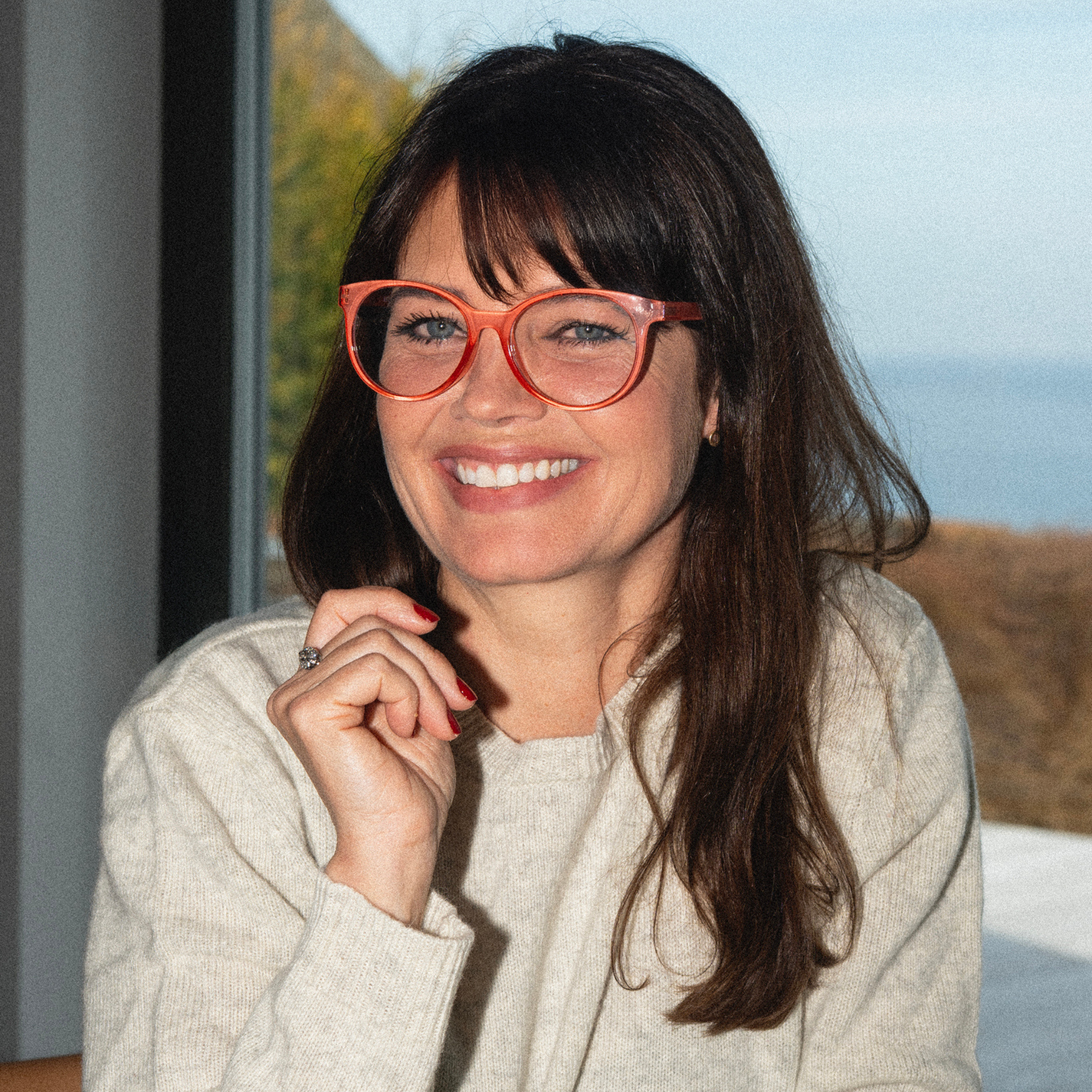 Lesebrillen City - tomato