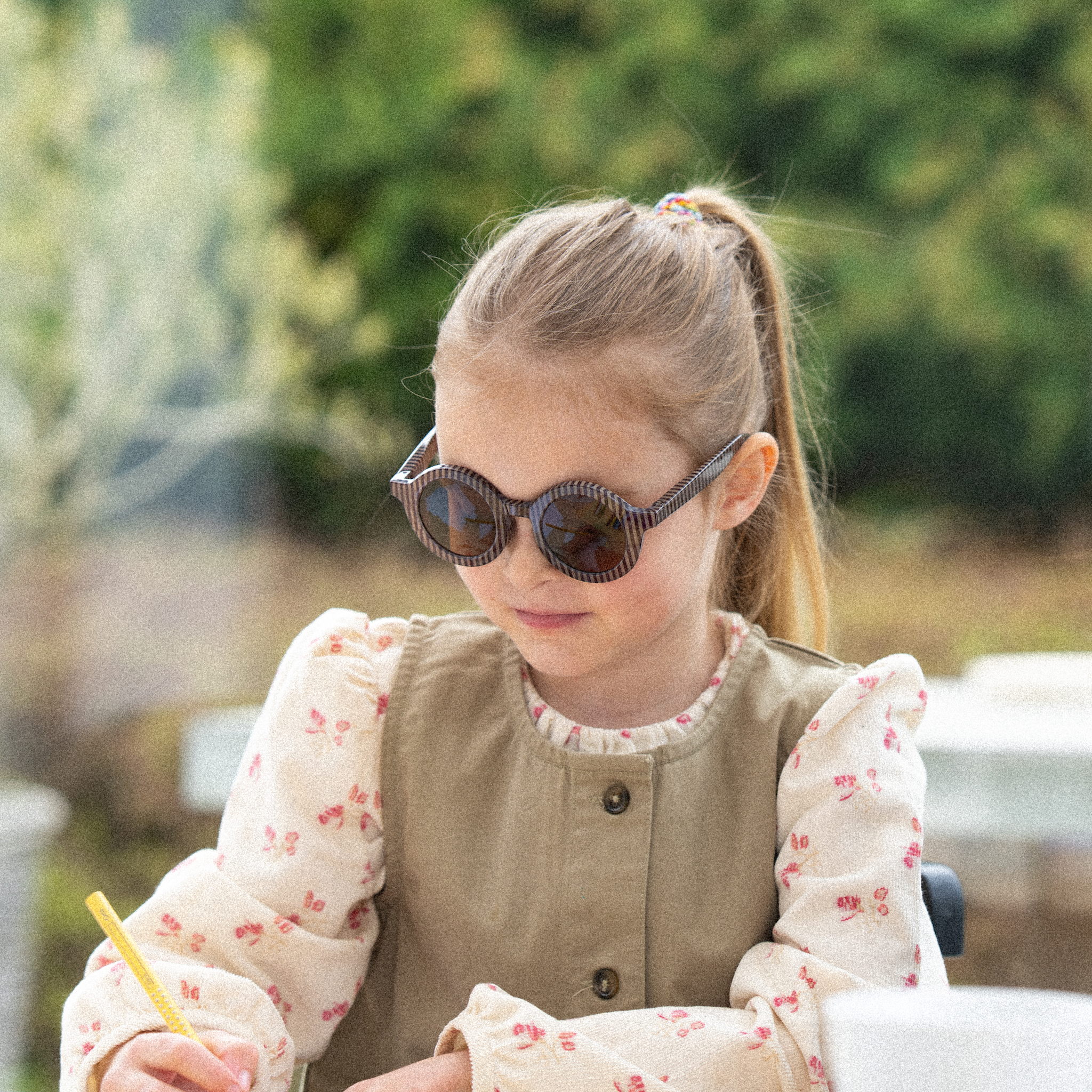 Kinder-Sonnenbrillen Circle Mini - brown/beige