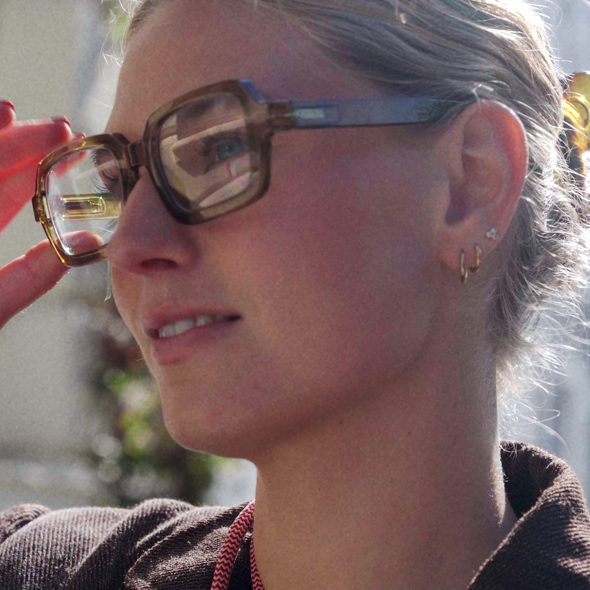 Blaulichtbrillen Square - moss