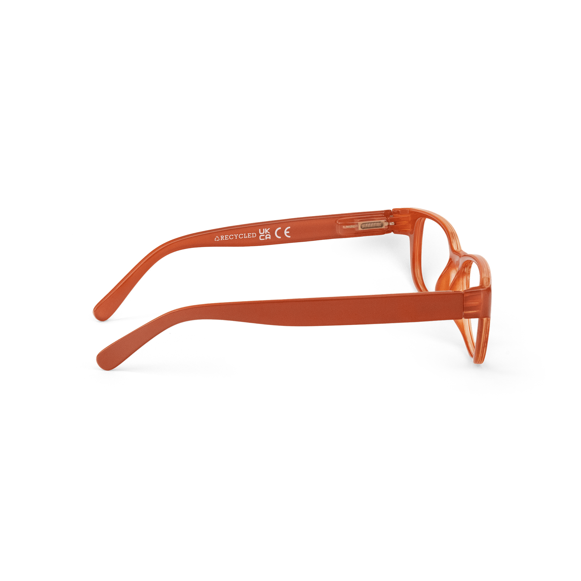 Clear lens glasses Urban - burnt orange