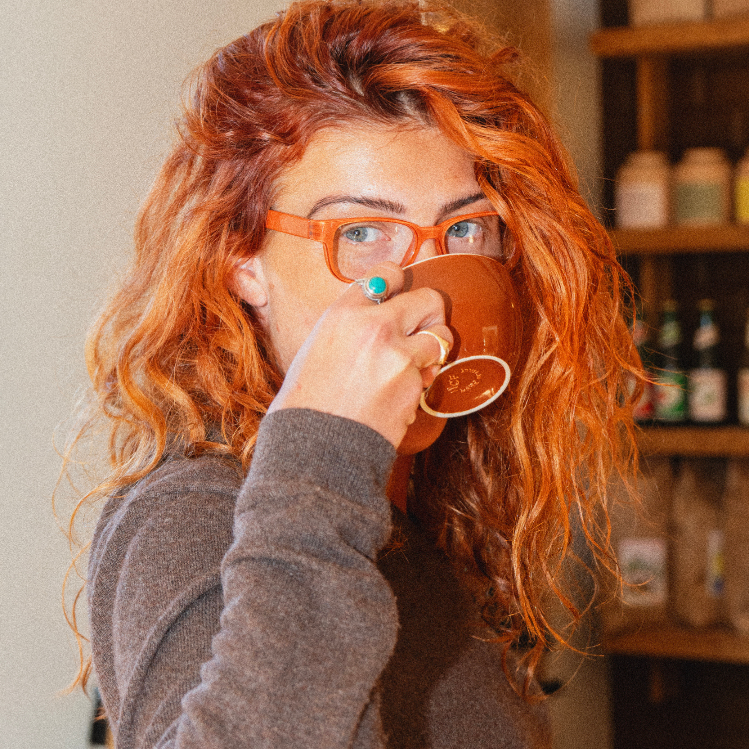 Lesebrillen Urban - burnt orange