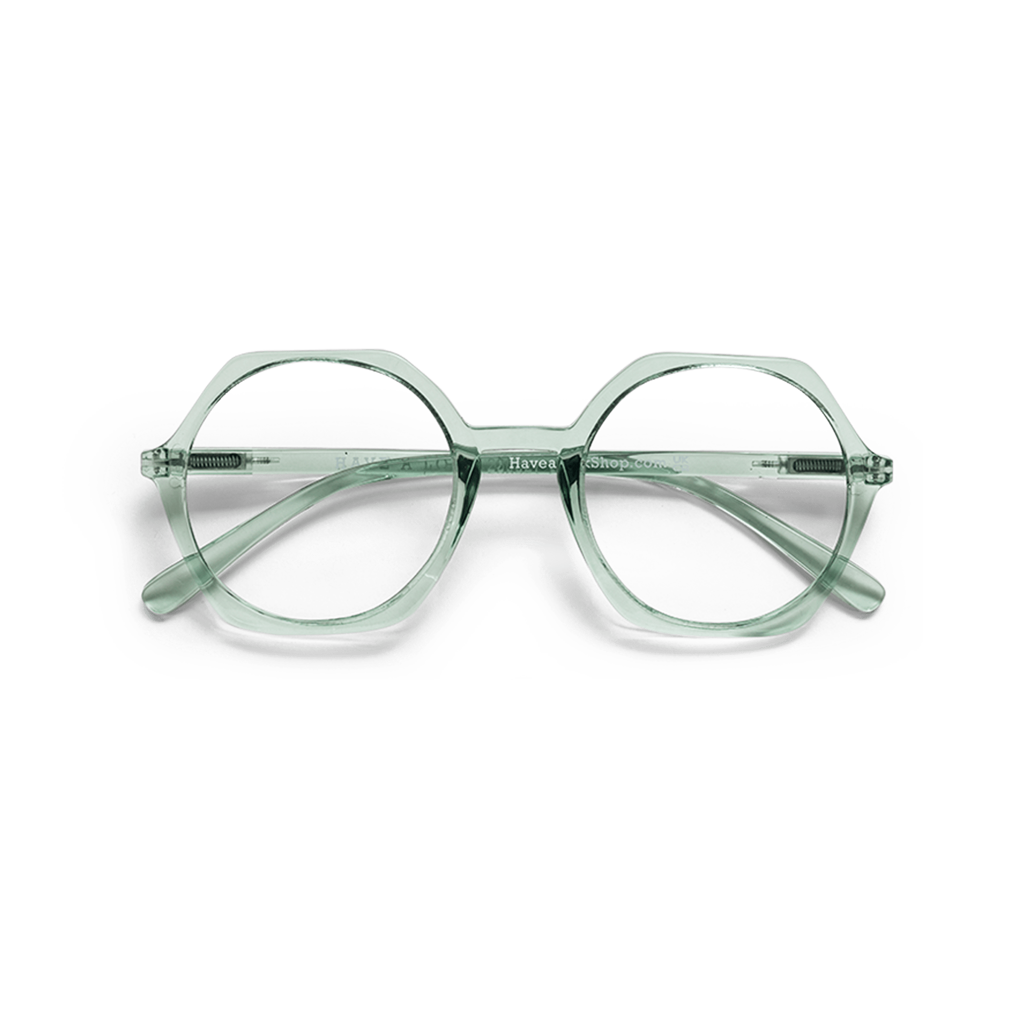 Brillen ohne Stärke Edgy clear green aus Have A Look